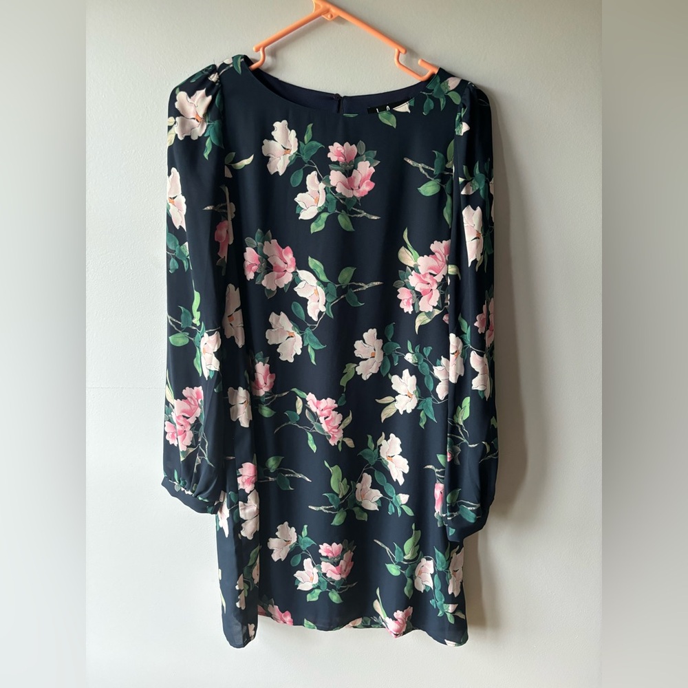Lulus Floral Midi Shift Dress, Women’s Size Small